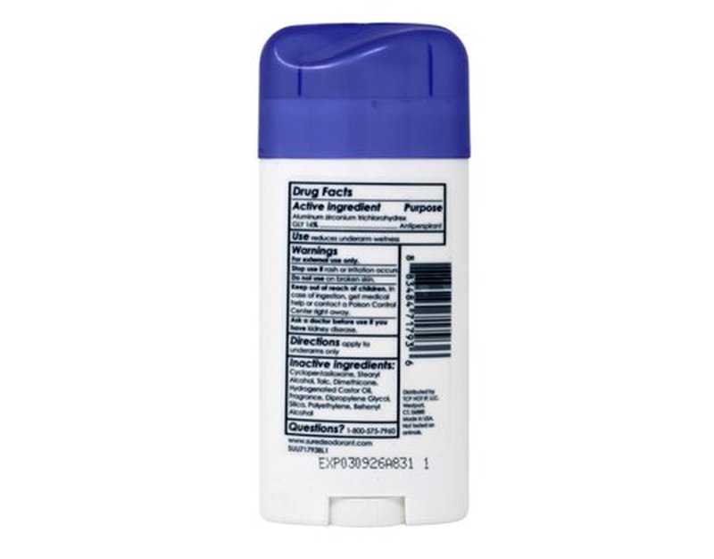 Sure Deodorant 2.6 Ounce Invisible Solid Regular (76ml) (2 Pack)