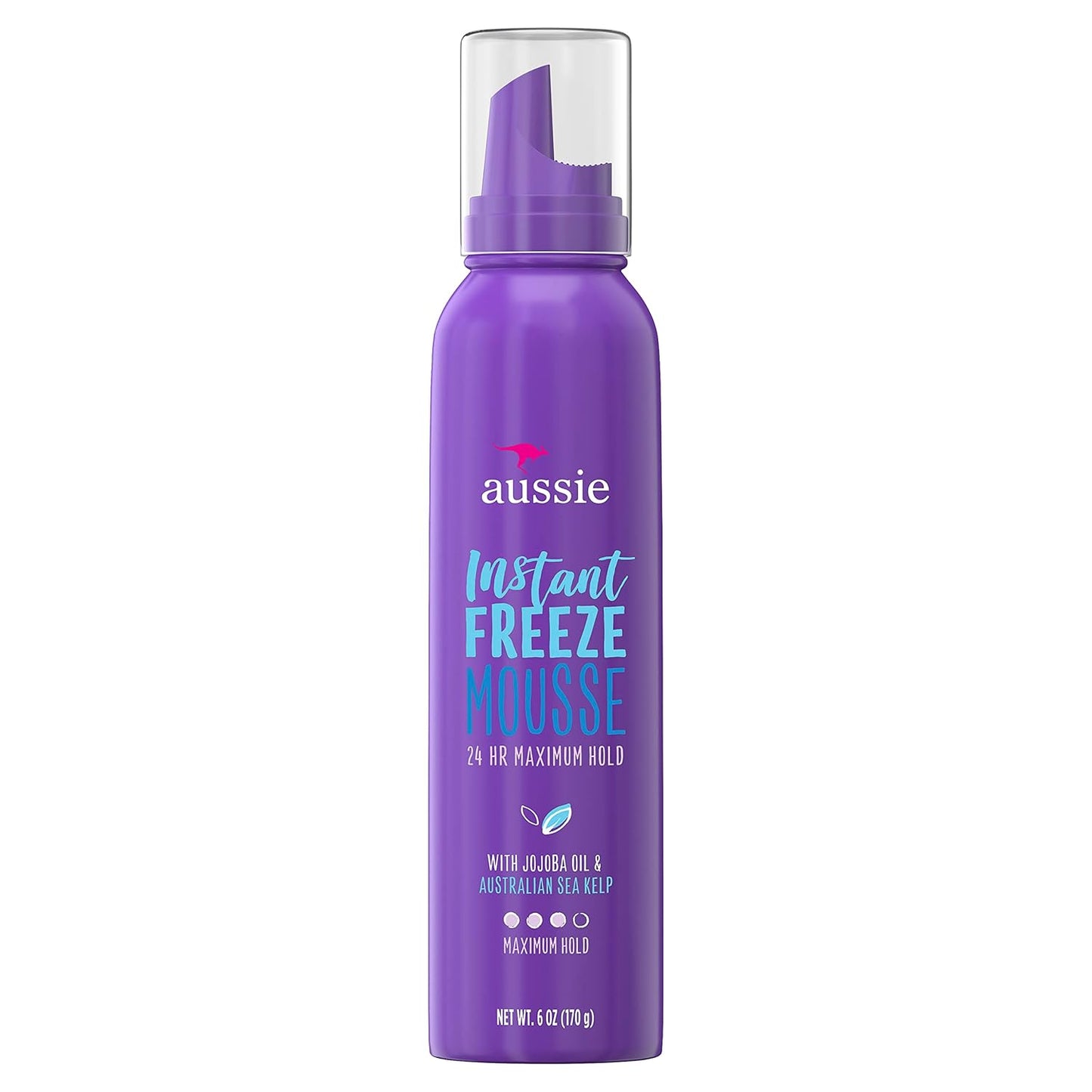 Aussie Mousse, with Jojoba & Sea Kelp, Instant Freeze, 24 Hour Hold, 6 fl oz, Triple Pack