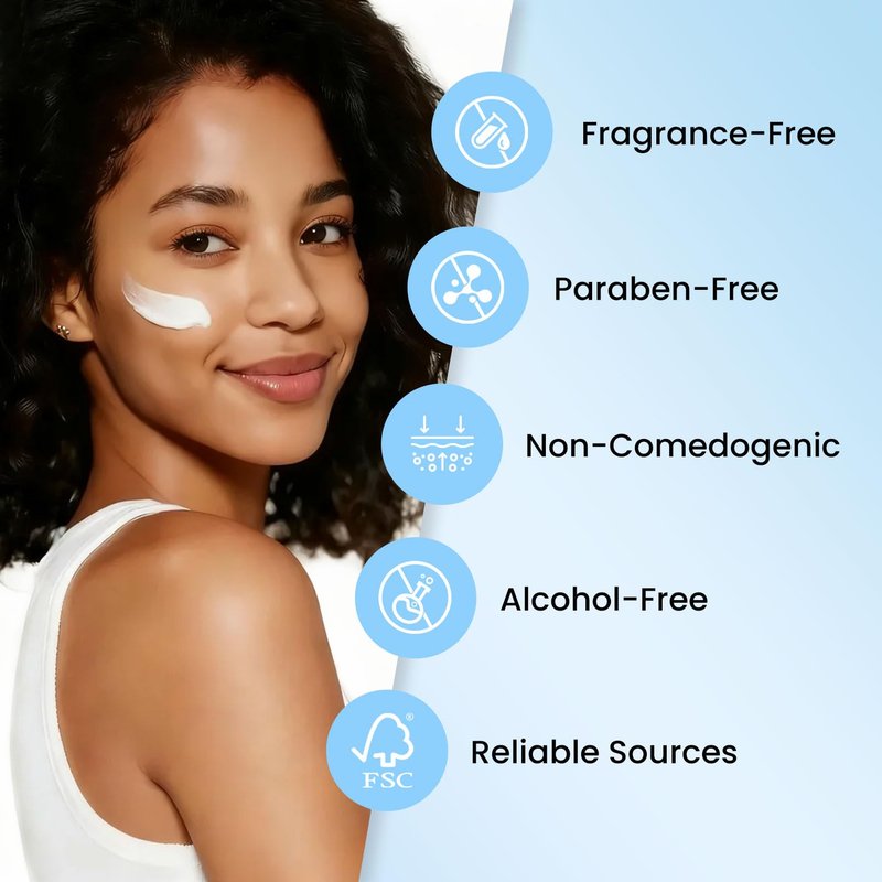 ConfidMiss 5X Ceramide Barrier Moisturizer Face Cream, With Ceramide Hyaluronic Acid Centella Collagen Hydration Relief Redness Reducing Ultra Repair Cream For All Skin Type Sensitive Skin 2PCS