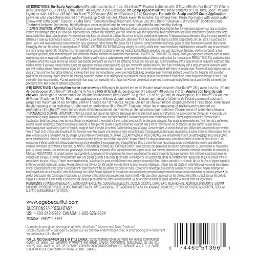 ULTRA BOND Permanent Powder Lightener with Built-in Bonding - Strengthens & Protects, 1 Oz