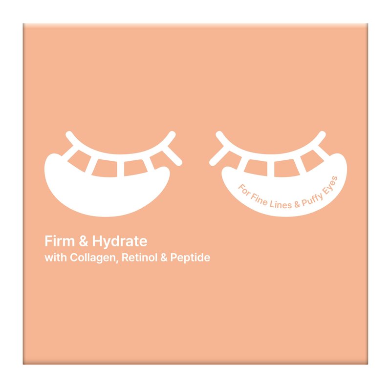 Naisture Collagen Nourishing Hydrogel Under-Eye Patch with Retinol and Peptides for Firmness and Hydration, 30 Pairs (60 ea)