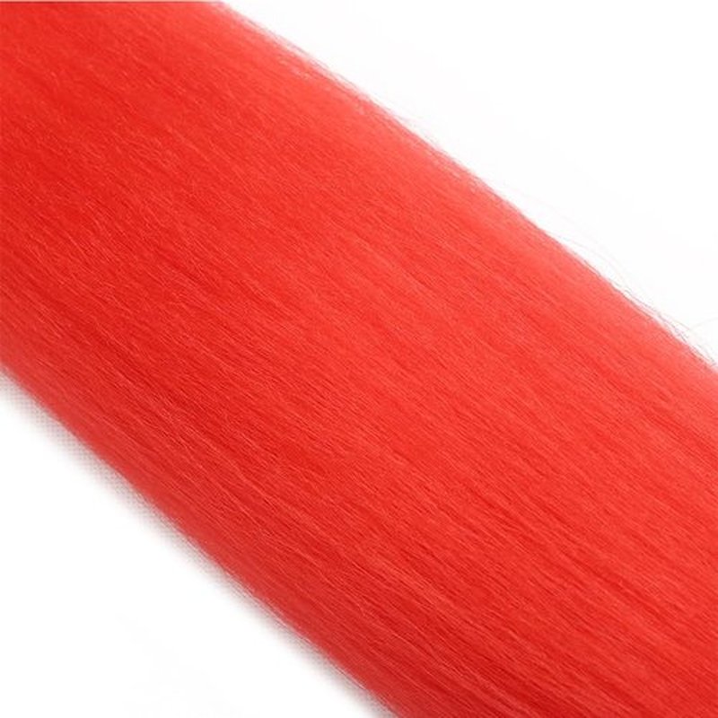 BALINGHAIR Braiding Hair Pre-Stretched High Temperature Synthetic Fiber Braid Hair A13 Red (A13-1Pack)