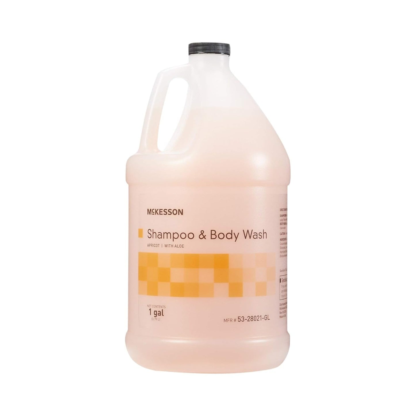 McKesson Body Wash and Shampoo - 1 Gallon Bulk Refill Full Body Wash with Aloe, Cucumber Melon Scent - Sensitive Skin & Hair 2‑in‑1