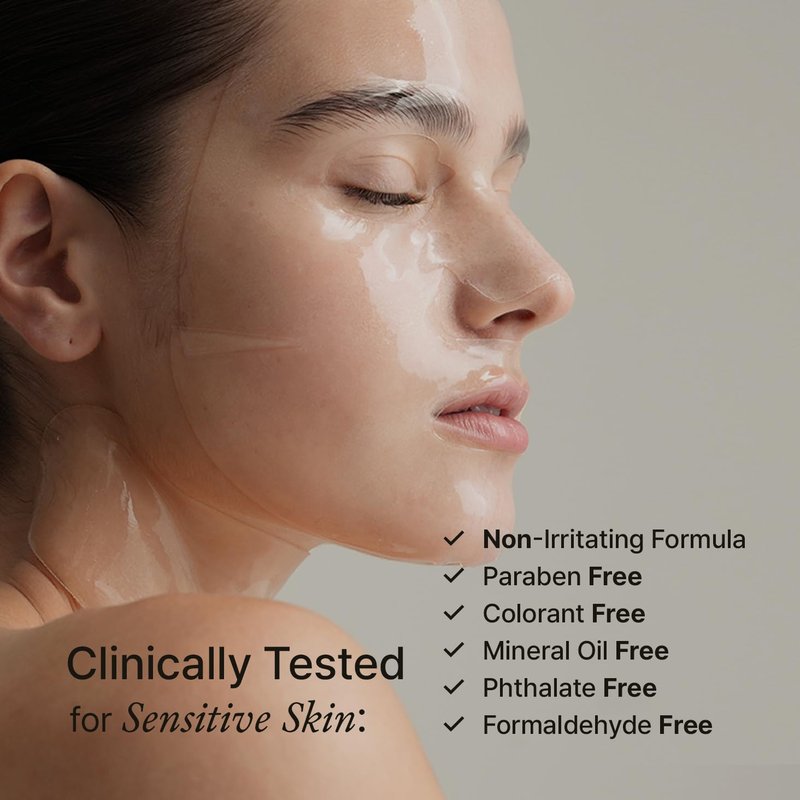 HOUSE OF B High-Purity Glutathione Face Film, 2-Step Overnight Collagen Hydrogel Face Mask for Glass Skin Glow, Elasticity, Hydrating, Firming, Moisturizing, Anti Aging, Korean Skin Care, 3g+22g x 1ea