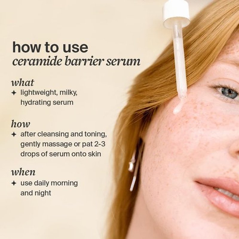 Cocokind Ceramide Barrier Serum, Hydrating Serum to Reduce Dryness, All Skin Types including Sensitive Skin, Fragrance Free, Cruelty Free, Jumbo Bottle, 2oz