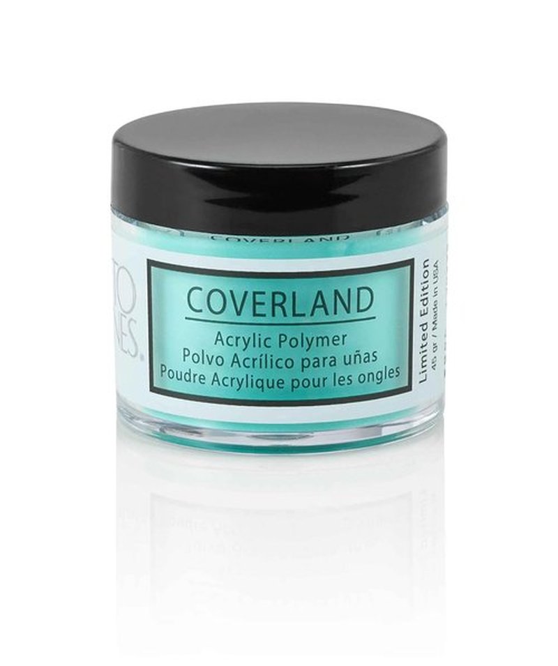 Tones Coverland Acrylic Nail Powder "Teal" - Limited Edition Acrylic Powder for Nail Design, Sculpting, and Masking Nail Bed Imperfections - Professional Acrylic Nail Supplies - (1.5 Oz)