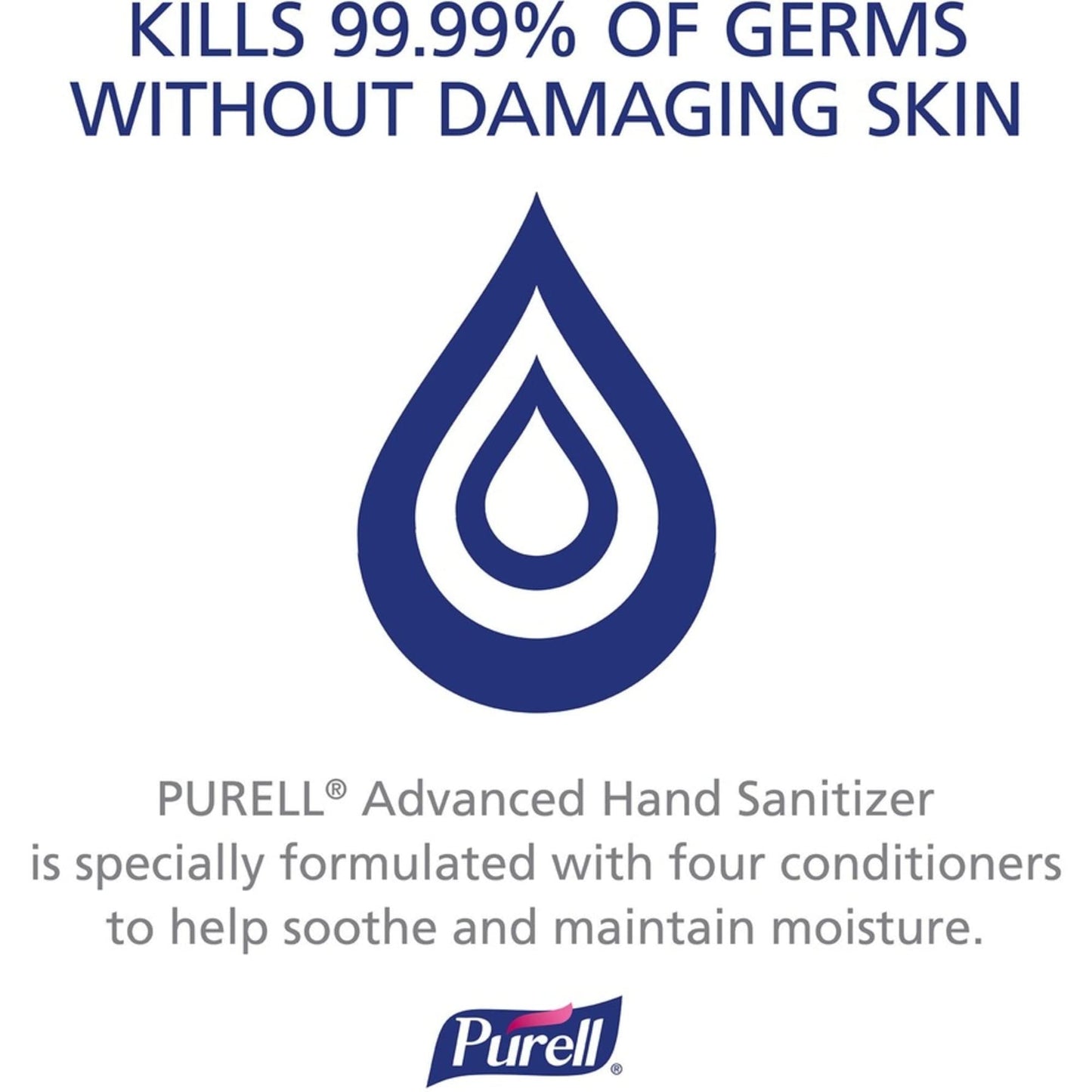 PURELL Advanced Green Certified Hand Sanitizer Refill, 1200mL, FragFree, 2/Carton