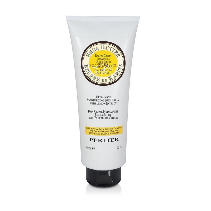 Perlier – Shea & Lemon Shower Gel, 13.5 fl oz, Moisturizing Body Wash with 100% Organic Shea Butter & Lemon Extract, Hydrating, pH Balanced, SLS Free, Refreshing Cleanser for Soft & Revitalized Skin