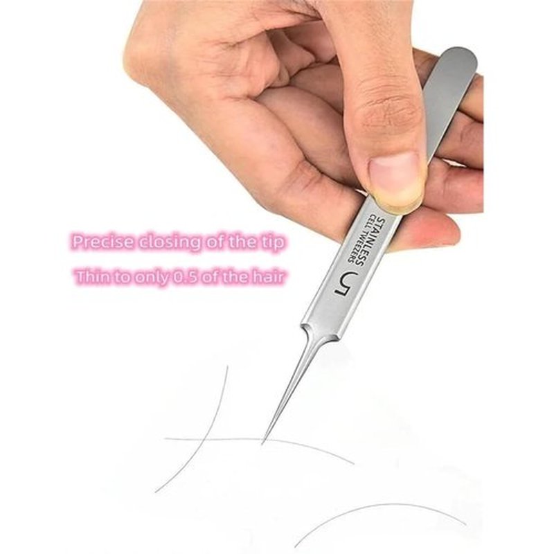 Usiveinborn Blackhead Remover, Usiveinborn Tweezers, Professional Stainless Steel Facial Blackhead Remover Tweezers, Blackhead Tweezers, Blackhead Remover Tweezers Set (A)