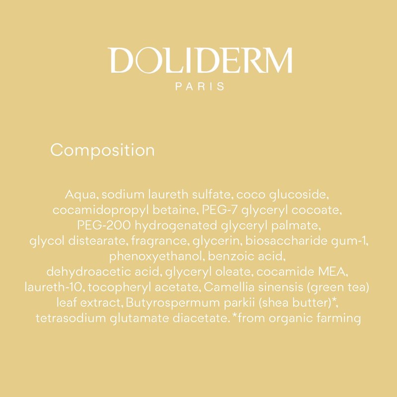 Doliderm Paris - Creamy Shower Gel, 3.38 Fl Oz (Island Vanilla) - Travel Size