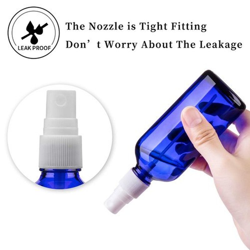 Hydior Glass Spray Bottles for Essential Oils, 3.4oz Empty Small Fine Mist Spray Bottle 2 Pack