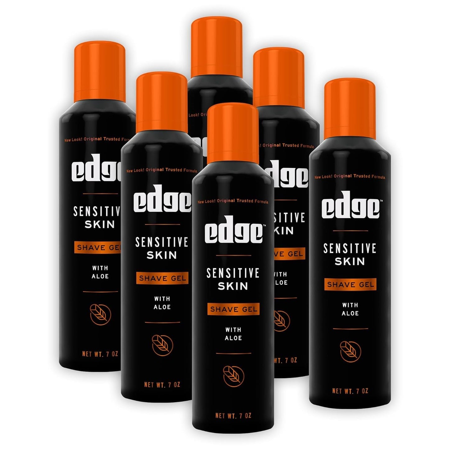 Edge Shave Gel for Sensitive Skin - 7 oz, Pack of 6 | Soothing Men's Shaving Gel