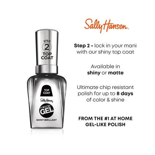 Sally Hansen Miracle Gel™, Travel Seekers First Glass, Long Lasting, Gel-Like Formula, No UV Lamp Needed, Pink Nail Polish
