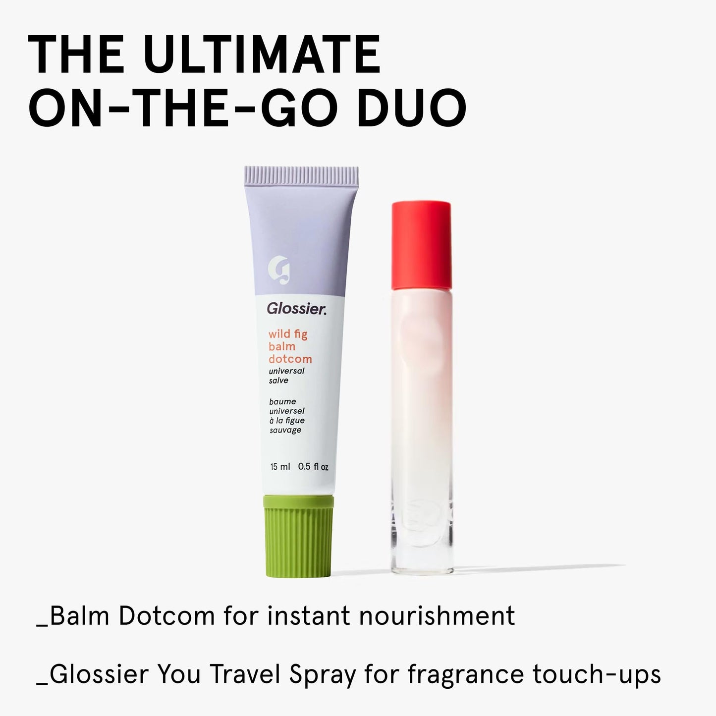 Glossier Balm Dotcom Lip Balm & Universal Salve, Wild Fig Coral Tint
