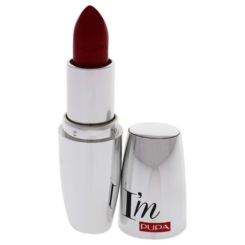 Pupa I Am Pure-Colour Lipstick - 306 Red Pop Milano for Women - 0.123 oz Lipstick