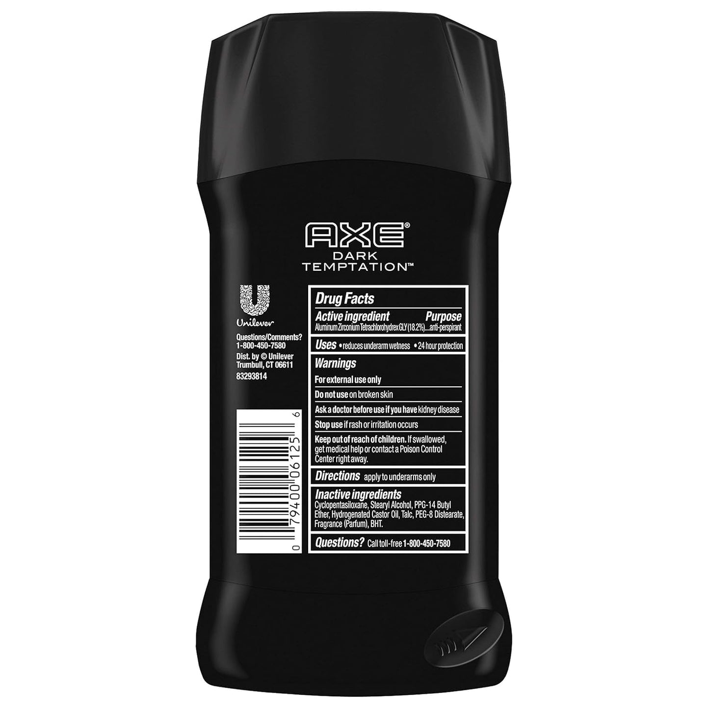 Axe Dry Antiperspirant Deodorant Stick, Dark Temptation, 2.7 Ounce (Pack of 5)