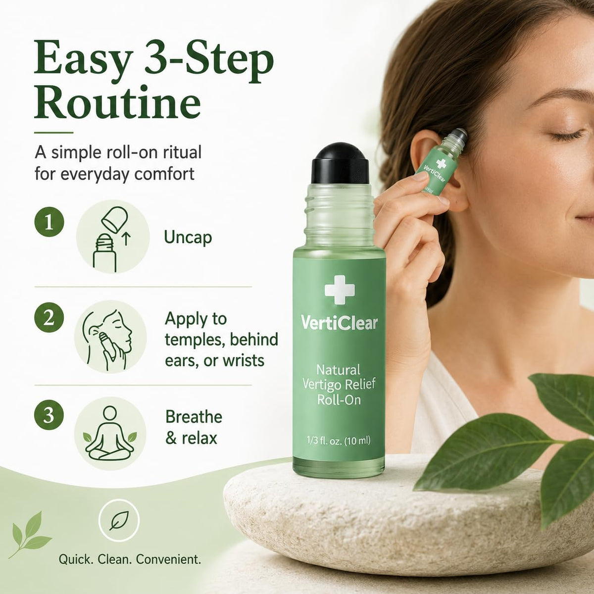 Verticlear Relief Roll-on, Natural Ingredients Can Quickly Acting 10ml