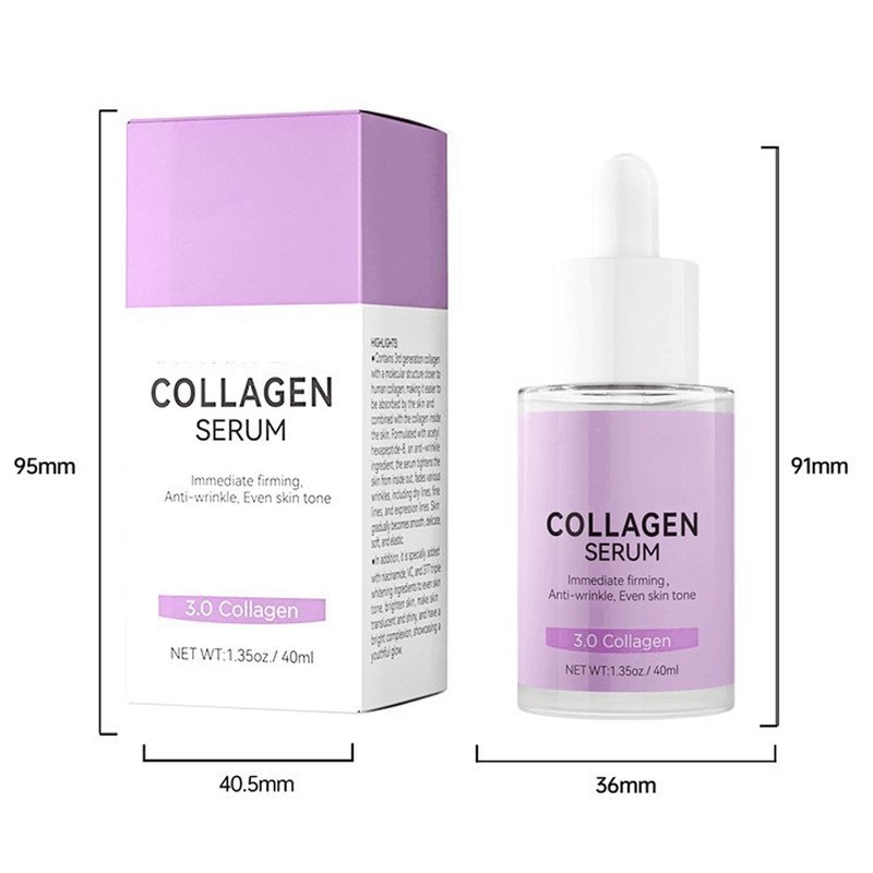 Collagen Serum For Face, Collagen Face Serum For Skin Tightening Helps Lift, Plump, & Firm Sagging Skin, Serums For Skin Care, Anti Wrinkle 1.35 Fl Oz