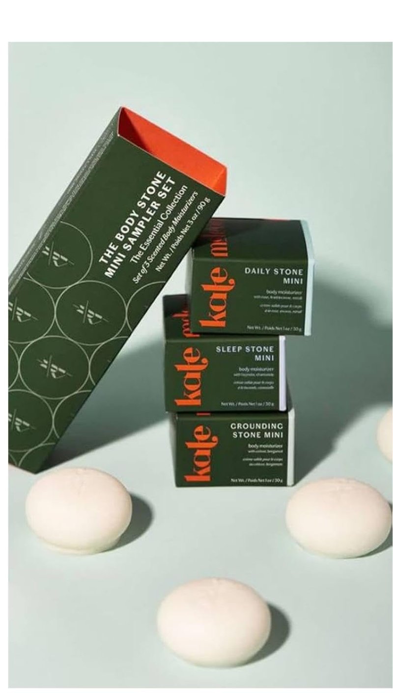 Kate McLeod The Essential Collection Mini Sampler Set (Mini Sized Daily Stone, Sleep Stone, Grounding Stone) - Perfect for discovery and gifting