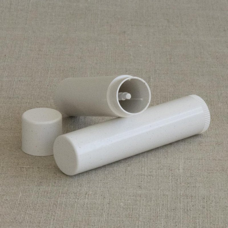 GreenWay 0.15oz / 4.25g Bamboo Lip Balm Tubes with Lids - 50 Pack Twisting Empty Chapstick Tubes - Plastic-free Refillable Lip Gloss Tube - Eco-Friendly DIY Cosmetic Containers – White