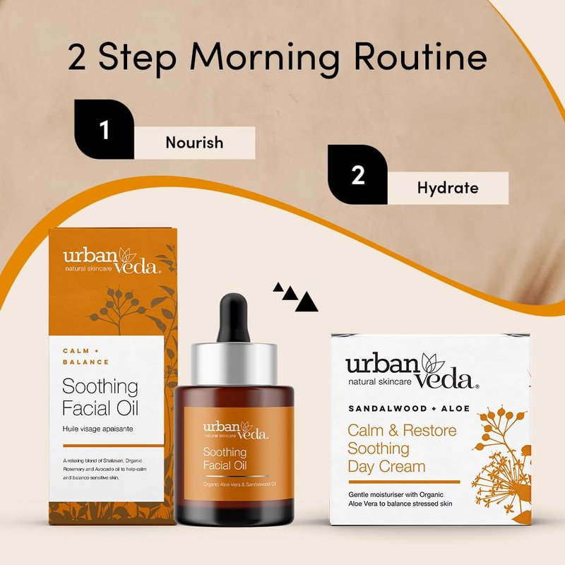 Urban Veda Collagen Oil for Skin Tightening | Natural Face Oil with Vitamin E Oil | AvocadoOil & Rosehip Oil for Face | Vitamin A Oil| Mature & Dry Skin Face Moisturizer | 1.01 FL oz