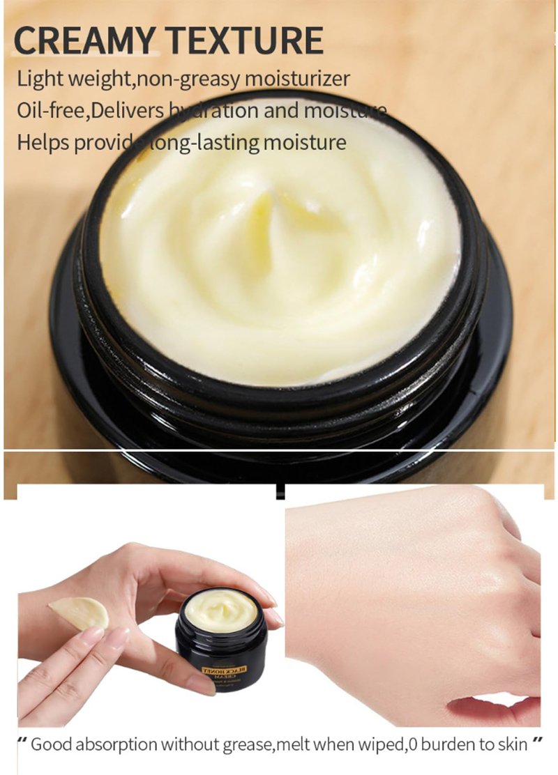 Grospe Black Honey Face Moisturizer Cream,Anti-Aging Cream with Squalane Facial Moisturizer for Women Deep Hydrating Face Cream for Dry Skin Dark Spots & Wrinkles Barrier Repair & Firming,1.05 Fl Oz