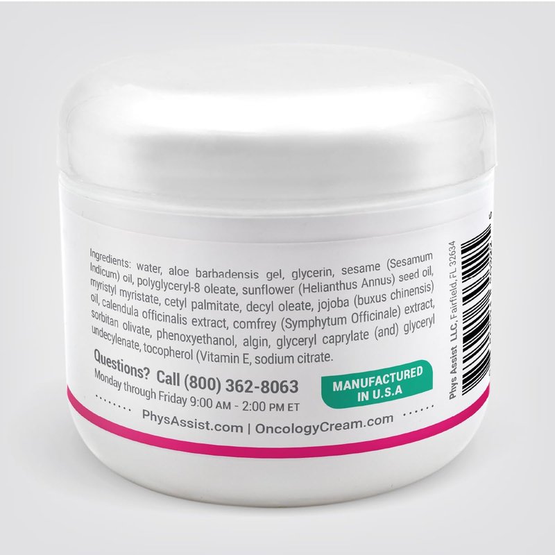 PhysAssist Oncology Cream for Breast Care Soothes and Pampers Delicately skin tissue. 4 oz