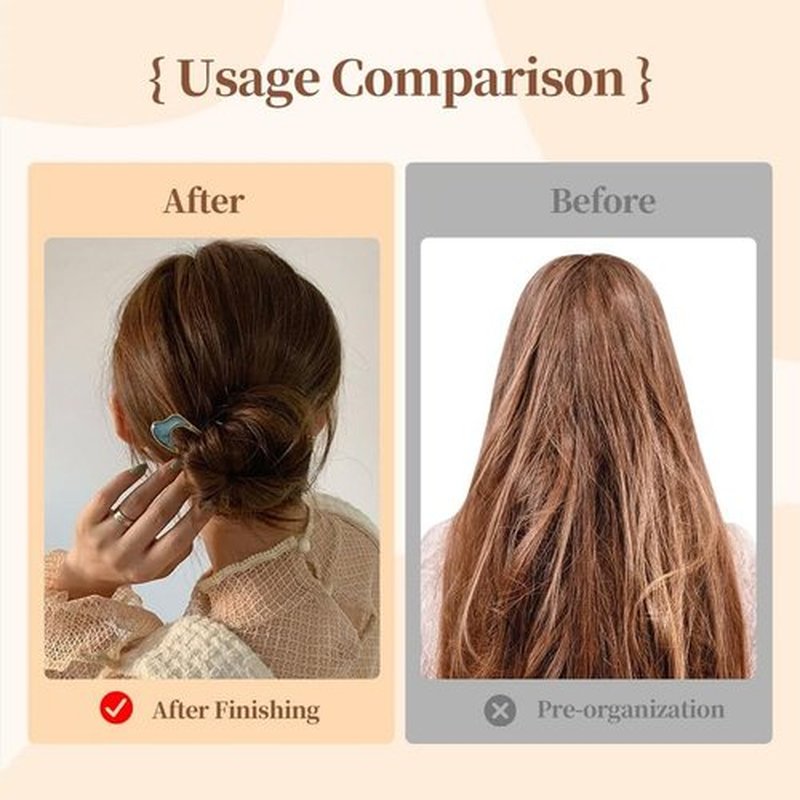 French Hair Pin, 2024 New U-shaped Hair Clips, Hairpins for French Twist Hair Buns Chignons, French Hair Sticks Fork Accessories For Women Girls French Roll (Mixed 3PCS)