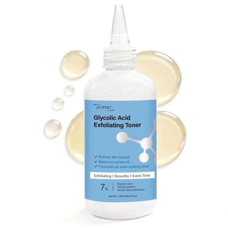 Glycolic Acid 7% Exfoliating Toner: Glycolic Acid Toning Solution Which Soothes and Hydrates The Skin 240ml