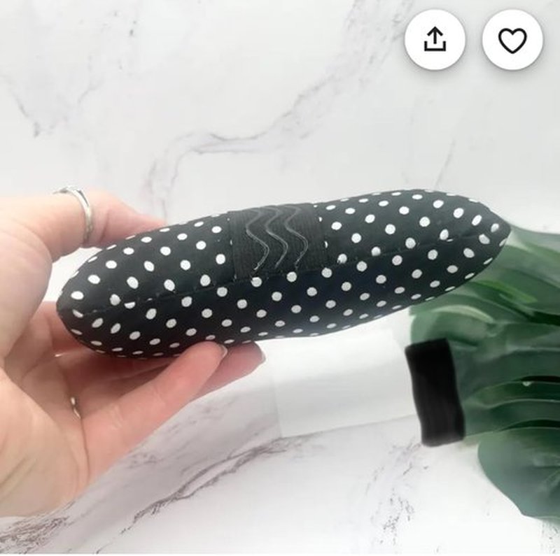 Strapless Handcrafted in The USA Cotton Breast Pillow for Woman Gift for her Side Sleeper Chest Relief Pillow While Sleeping with Anti Aging in Wrinkle Prevention (Polka Dot)