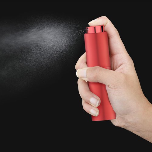 owlyee 20ML Perfume Atomizer, 1PCS Travel Cologne Spray Bottle, Mini Empty Sprayer Dispenser (Red)