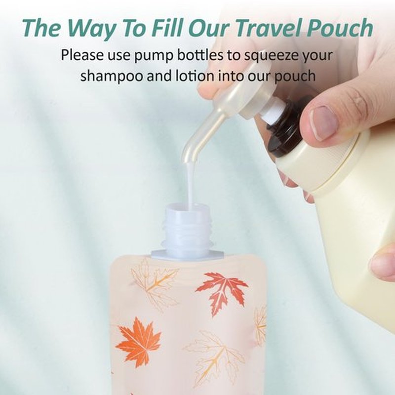 PACKISM Travel Pouches for Toiletries - 11 Pack Leak Proof 3oz TSA Approved Travel Size Containers, Stand Up, Slim & Lightweight Design, Take up Less Space, Pack More Liquids