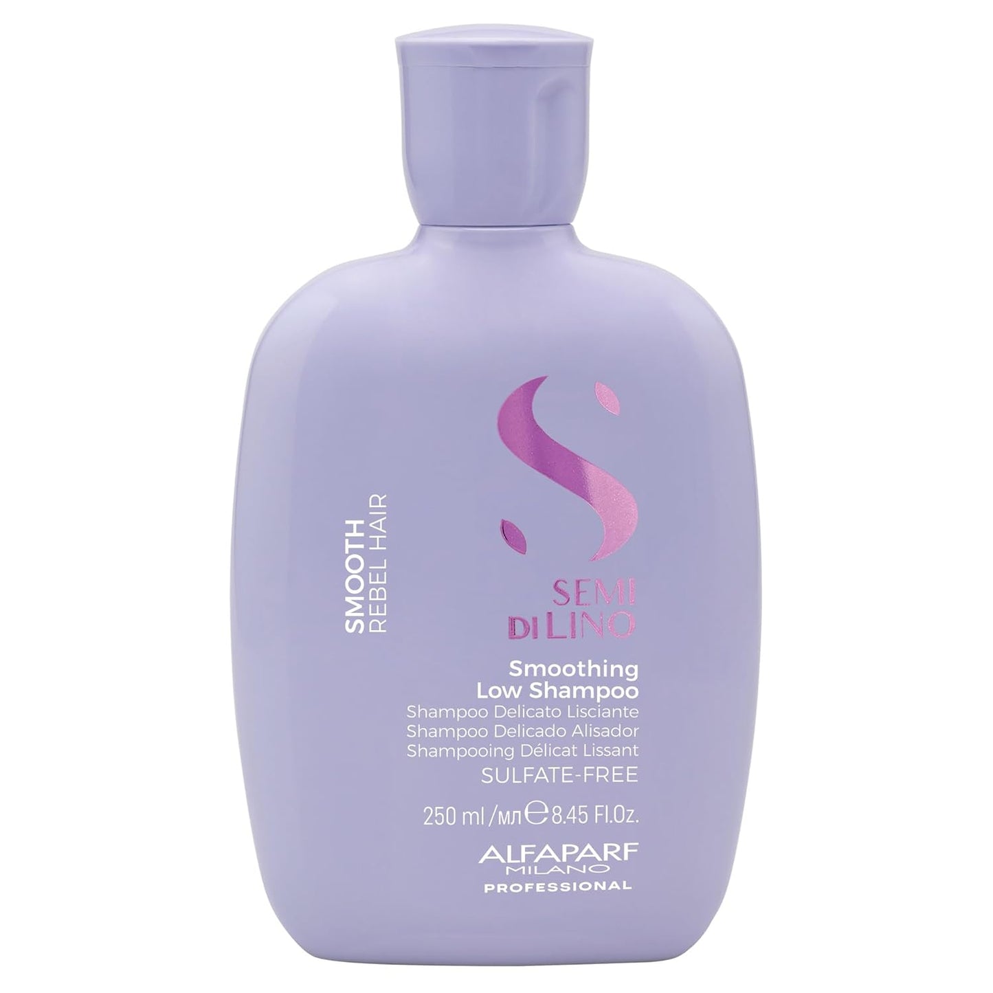 ALFAPARF MILANO Semi Di Lino Smoothing Sulfate Free Shampoo - Anti Frizz Hair Care & Cleansing Shampoo to Revitalize Dry Hair & Restore Shine