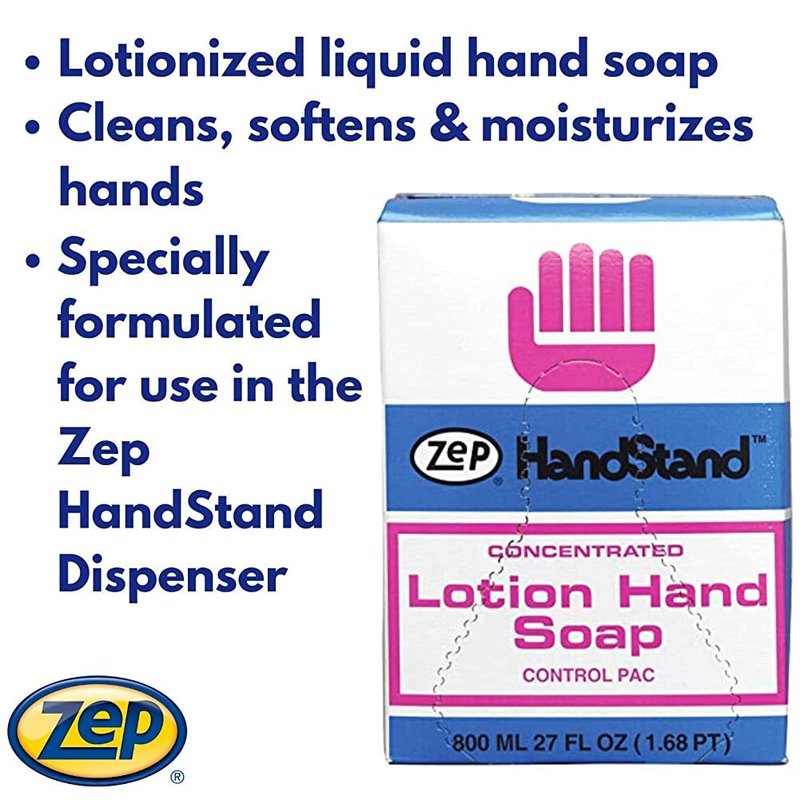 Zep Handstand Lotion Soap - 27 oz (Case of 12) 91601 - Ideal product for all Restrooms and Locker Rooms