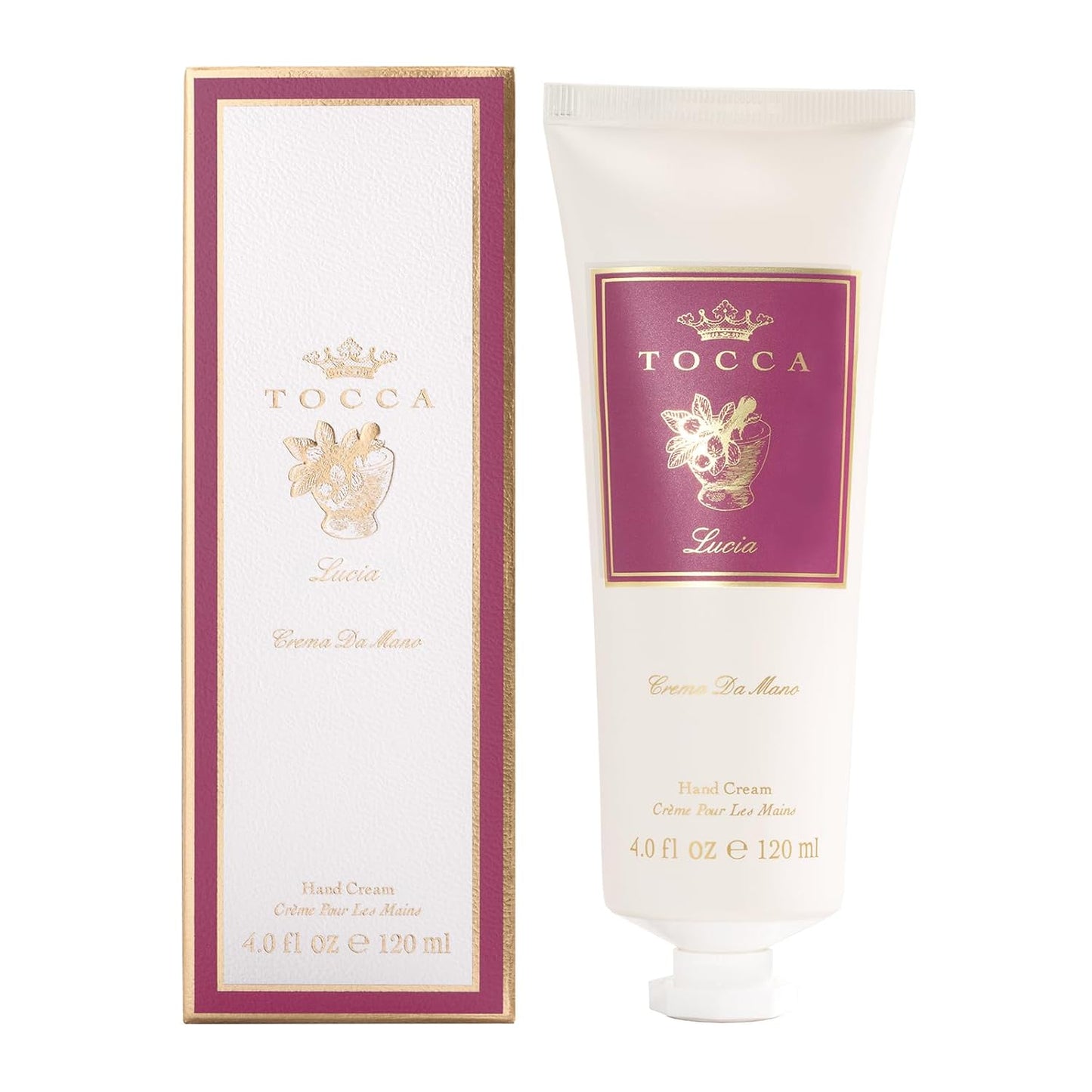 Tocca Crema de Mano, Cleopatra Hand Cream, 4 oz - Grapefruit, Jasmine, Vanilla Musk - Moisturizing, Quick Absorbing