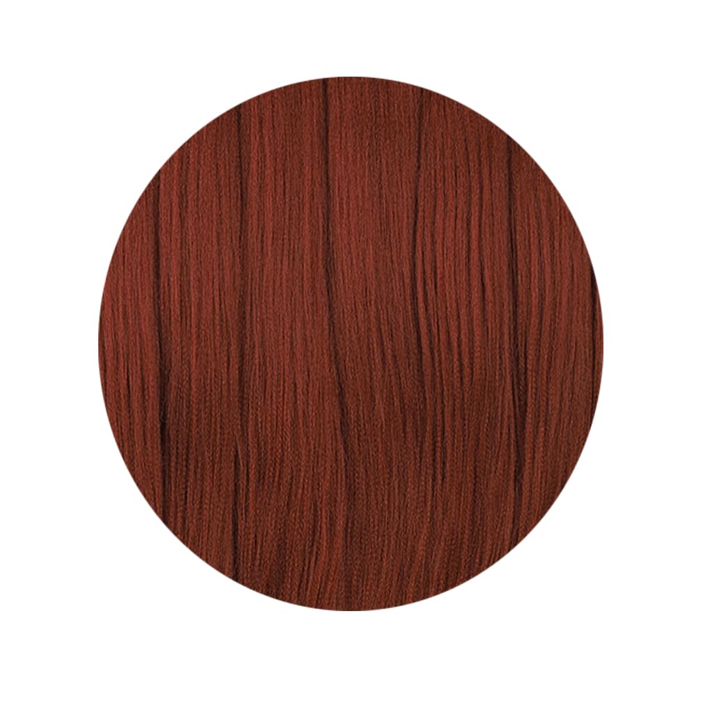 BALINGHAIR Ginger Pre-Stretched Braiding Hair Extensions 26 Inch Braiding Hair Hot Water Setting(350#-8Pcs)