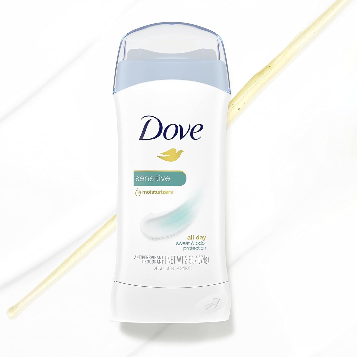 Dove Deodorant 2.6 Ounce Invisible Solid Sensitive Skin (76ml) (6 Pack)