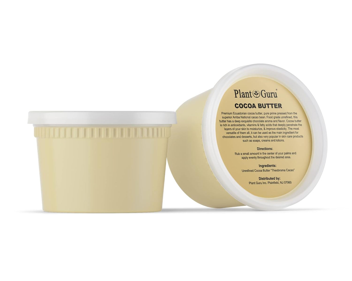 Raw Cocoa Butter 14.5 oz. 100% Pure Natural Unrefined FOOD GRADE Arriba Nacional Cacao Bean, Great For Chocolate Making, Soap, Lip Balm and Moisturizer For DIY Body Butters