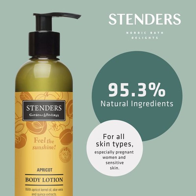 STENDERS Daily Moisturizing Body Lotion with Almond Oil and Glycerin to Nourish Sensitive Skin
