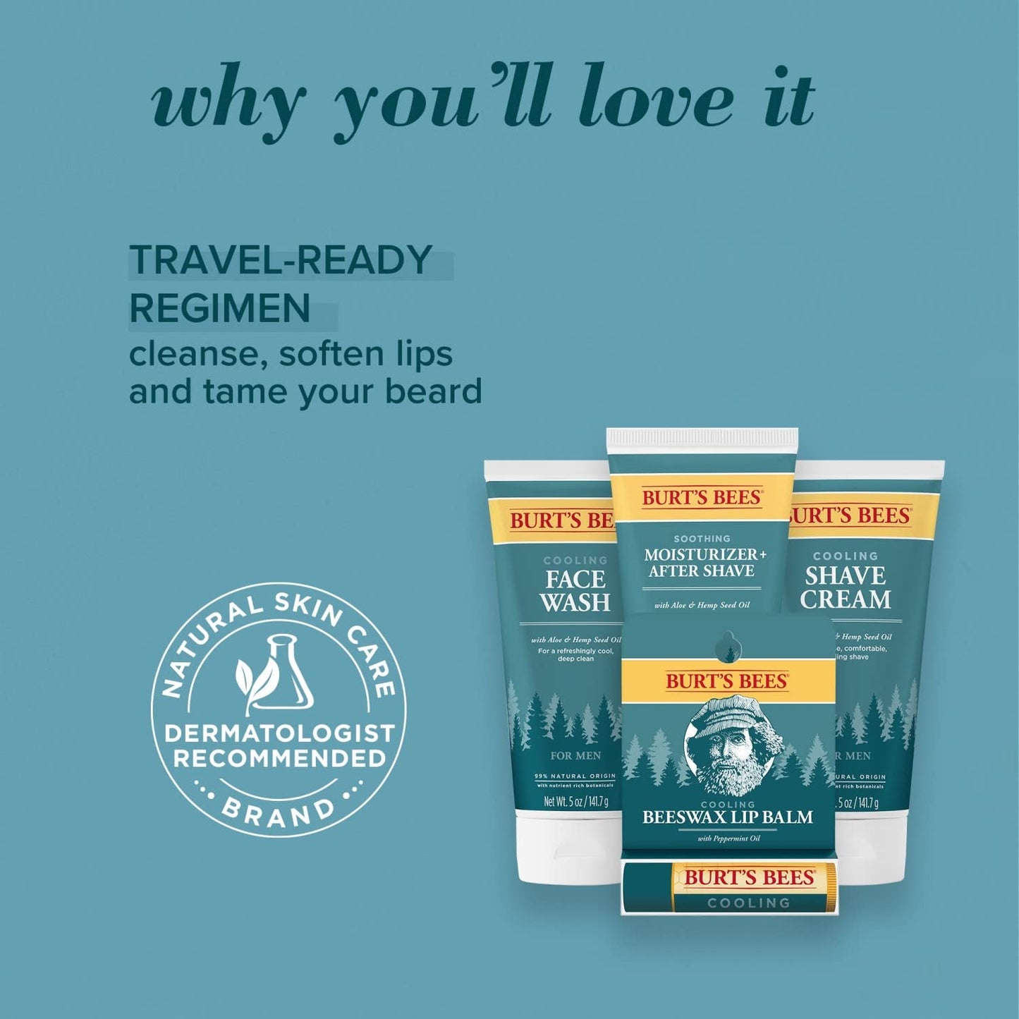 Burt s Bees Cooling Shave Cream with Aloe & Hemp For Men 5 Ounces (3 Pack)
