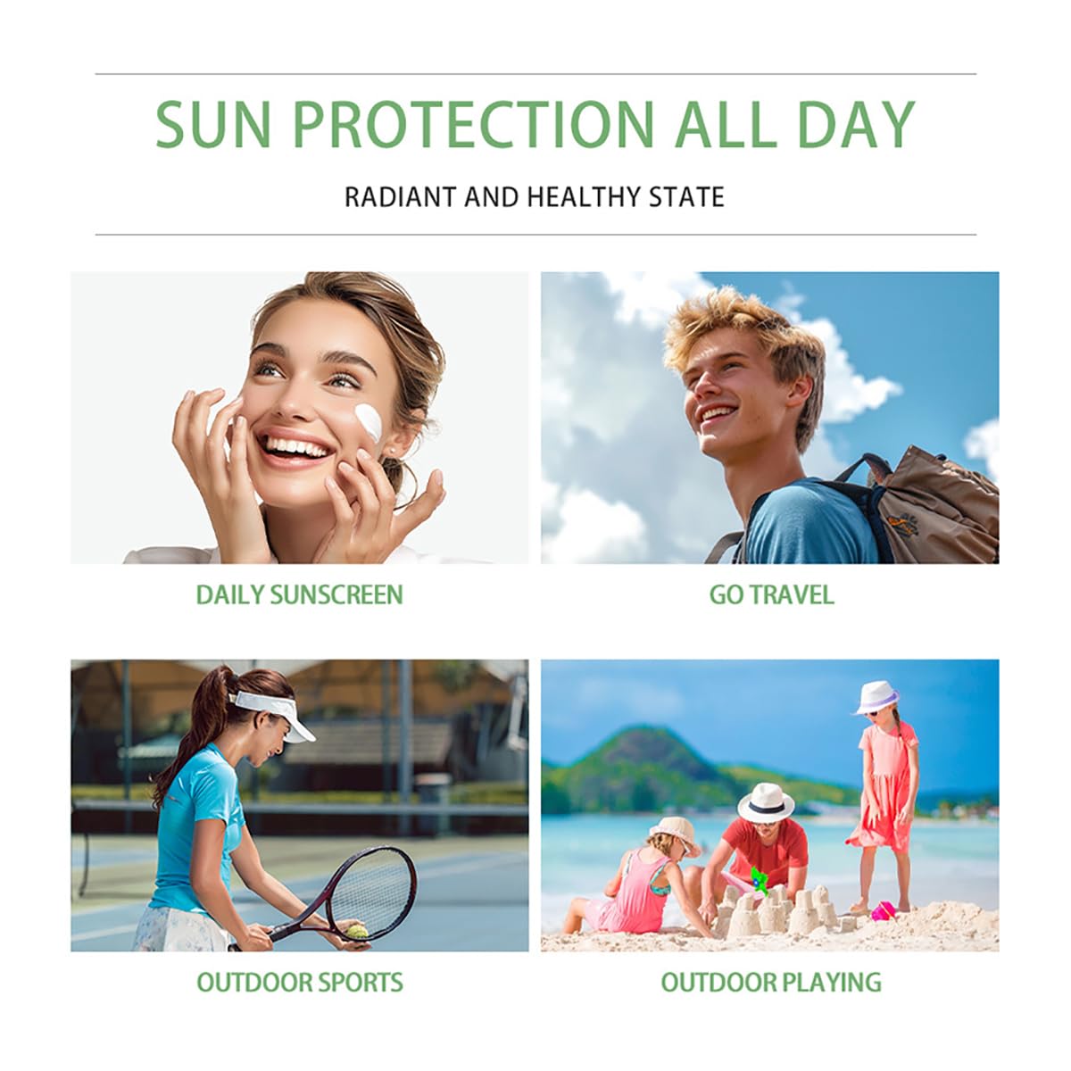 πΆπππ‘πππΓ‘ Sunscreen SPF50 PA++++, 50ML Madagascar Face Sun Screen Long-Lasting Protection (2 PCS)