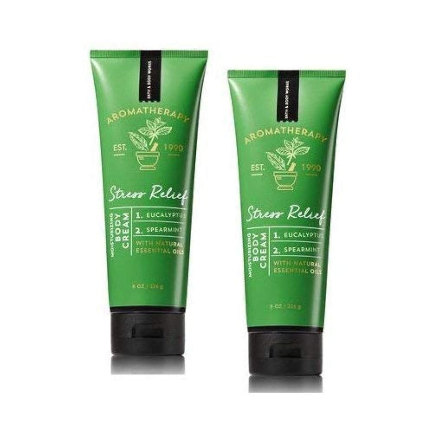 Bath and Body Works Aromatherapy Stress Relief Eucalyptus Spearmint Body Cream 3 Pack