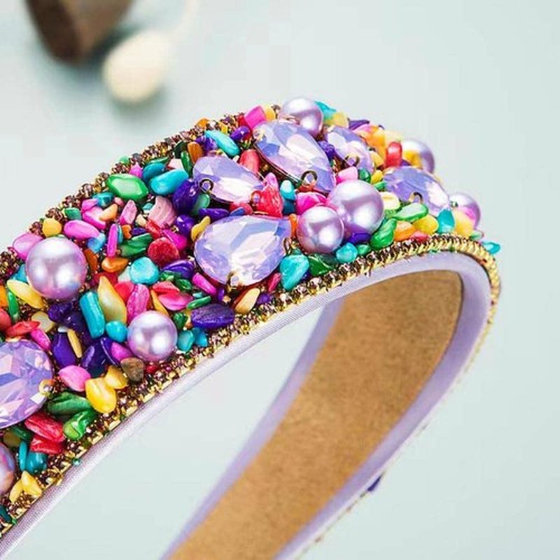 MUQINGWAN Women's Headband, Fashion Crystal Rhinestone Hair Accessory for Women and Girls (Crystal Headband 2)