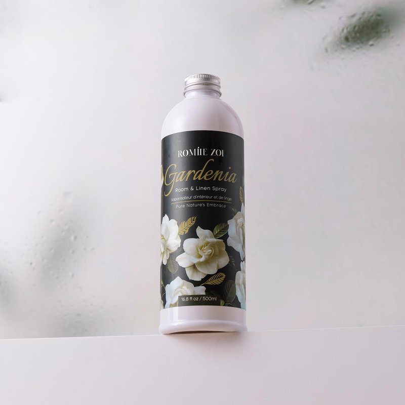 ROMIIE ZOI Gardenia Room Spray Refill - 500ml / 16.8 Fl Oz - Creamy Floral Fragrance for an Elegant, Luxurious Ambiance - Concentrated Air Freshener
