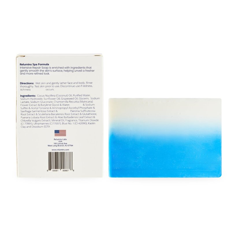 Relumins Advance Intensive Skin Repair Soap with TA Stem Cell, Rejuvenation, Body Soap Bar, and Licorice for Softer, Smooth Skin, 135g x 1 Bar with Net