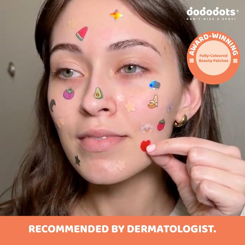 Dododots Pimple Patches bulk - Cute Acne Hydrocolloid Patch, Pimple Patches for Zit, Spot and Blemish Treatment, Acne Patches Bundle (5 Sets, 180 Patches)