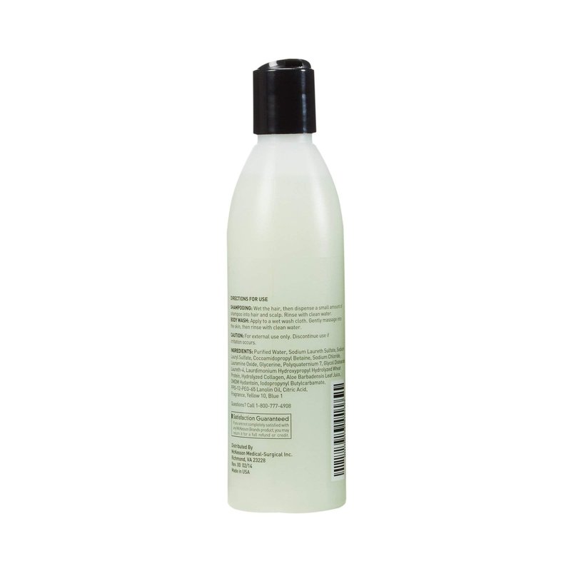 McKesson Body Wash and Shampoo with Aloe, Cucumber Melon Scent, 8 oz, 48 Count