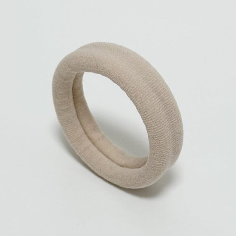 Jseng 8Packs Seamless Hair Ties for Women - No Damage Elastic Ponytail Holders Hair Accessories for Thick Curly Hair - Soft Beige
