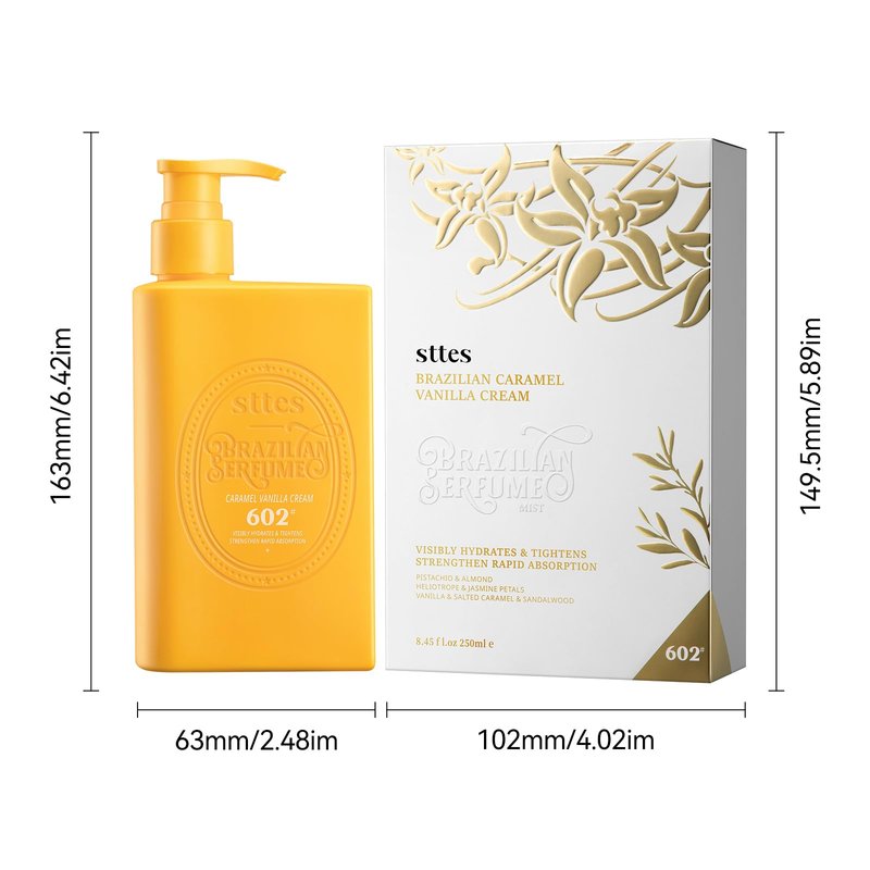 Sttes Smell Rio Body Butter 03# (Irresistible Charm) – 250ml Whipped Coconut Vanilla Body Cream with Tropical Orchid Scent, Jojoba & Coconut Oil Moisturizing Lotion, Caffeine for Firmer-Looking Skin