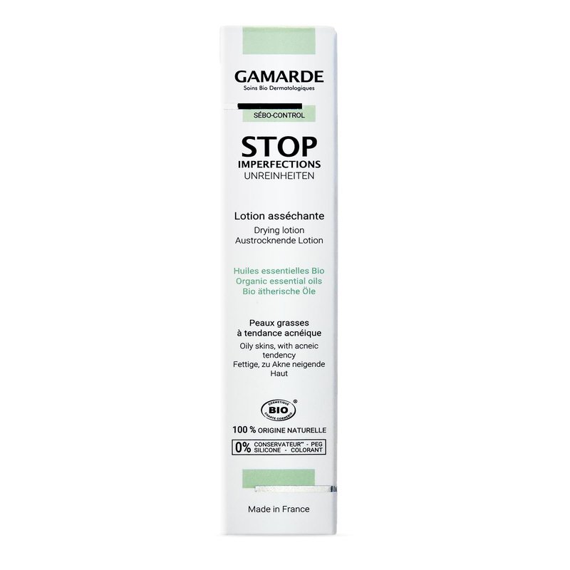 Gamarde Stop Imperfections - Face Blemish Treatment with Oregano Essential Oil, Blackcurrant, and Mauve Extract - Reduces Imperfections - 0.33 oz